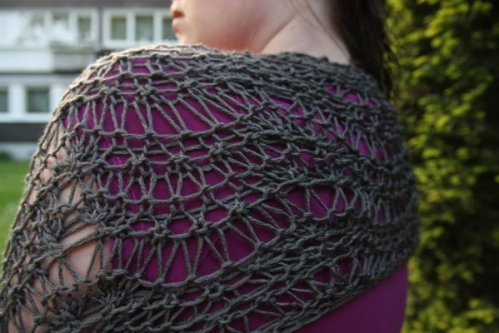 Grey summer shawl